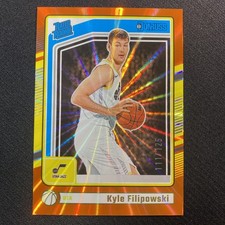 Kyle Filipowski 2024-25 Panini Donruss Rated Rookie Orange Laser /125 Utah Jazz