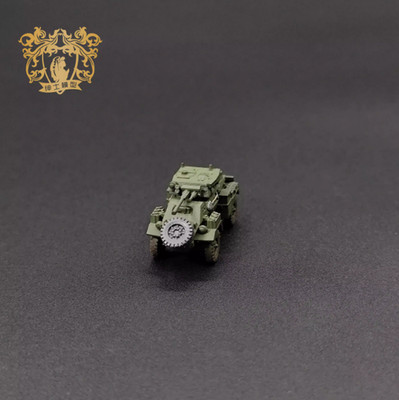 3D Printed 1/144 Britain MK II Humber Armored Vehicle Tank Finished Model