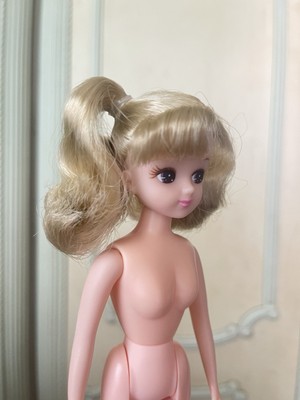 Licca Doll Blonde Curly Bunches Twin Tail Hair Rika Chan Girl | eBay