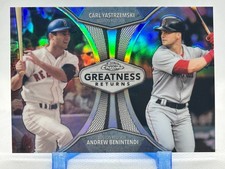 Yastrzemski - Benintendi 2019 Topps Chrome - Greatness Returns Refractor #GRE-1