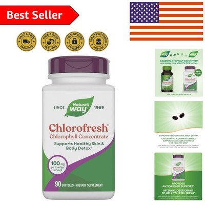 90 Count Nature's Way Chlorofresh Softgels - Detox Pathways & Skin Health Boost