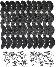 40 Pcs Heel Plates Shoe Heel Taps Rubber Tips Sole Heel Repair Pad Replacement