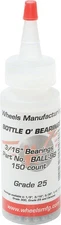 Wheels Manufacturing Grade 25 3/16" Loose Ball Bearing: Bottle of 150