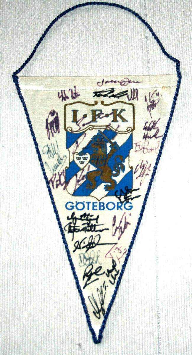 Lot De 6 Fanions Vintage – Équipes Suédoises (Sweden Teams) – Wimpel Pennants