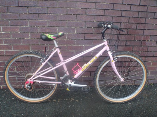 Muddy Fox Courier Mixte Vintage Retro Tange Mountain Bike MTB ATB Pink Small