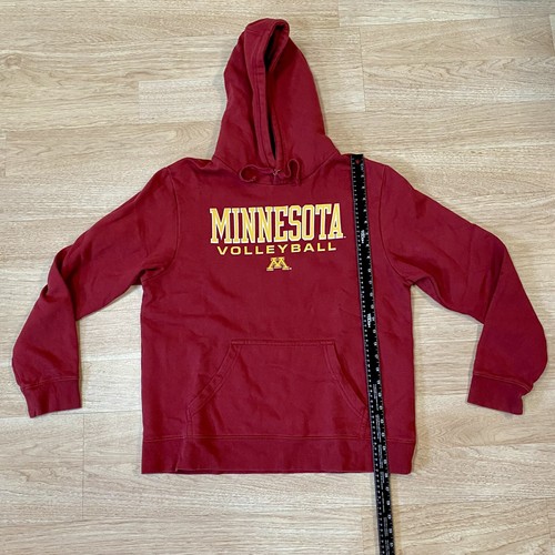Minnesota Golden Gophers Volleyball Hoodie Mens Large Maroon Pullover Sweatshirt - Picture 5 of 9