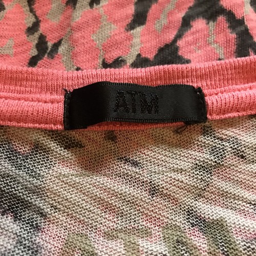 ATM Anthony Thomas Melillo Slub Jersey Dress Frayed Long Sleeve Women’s Sz S - Bild 7 von 11