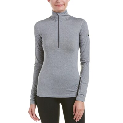 nike pro warm half zip top