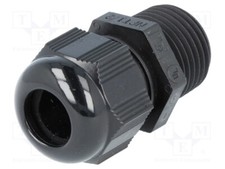 Cable Gland Mat: NPT1/2" Black HT 1/2&rdquo; RA9005 BSK NPT St