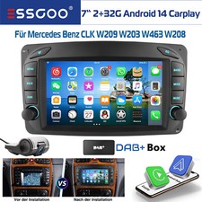 DAB Android Autoradio F&uuml;r Mercedes Benz CLK W209 W203 W463 W208 Carplay DVR GPS