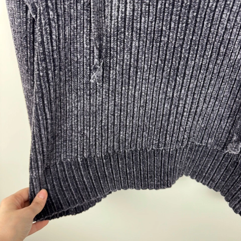 Suéter de Chenilla Umgee Talla L Pullover con Cordones Manga Larga Informal Suave Cómodo Foto 3 de 4