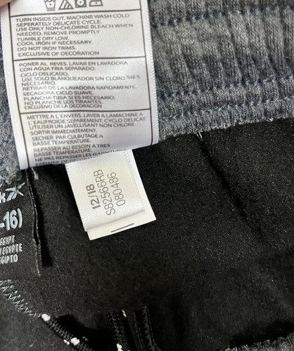 Reebok Boys Graphic Gray Athletic Sweatpants Pockets Youth Size Large 14-16 New - Picture 9 of 11