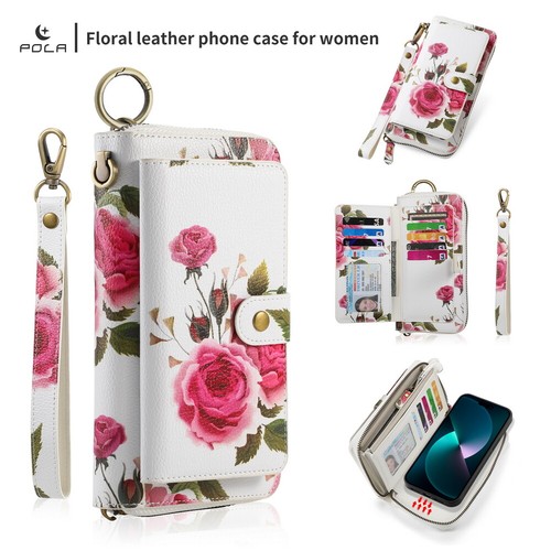 For iPhone 1314/15/16 Detachable Magnetic MagSafe Case Woman Girl Wallet Handbag - Picture 75 of 84