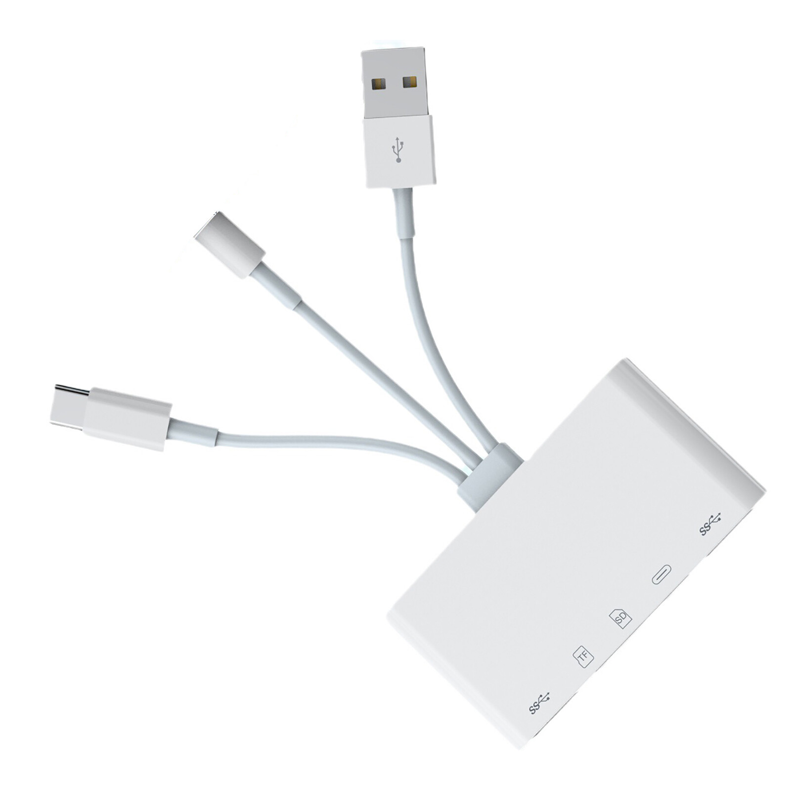 For iPhone/iPad 5 in 1 Memory Card Reader USB 3.0 OTG Adapter SD Card Reader