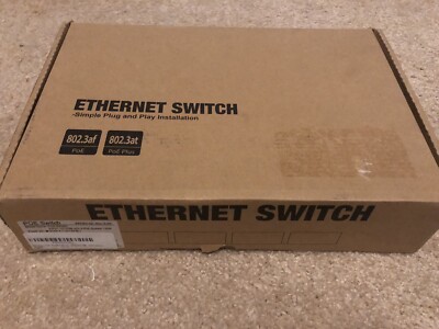 POE-SW801 8 PoE+ Ports With 1 Ethernet Uplink 120W Black NEW