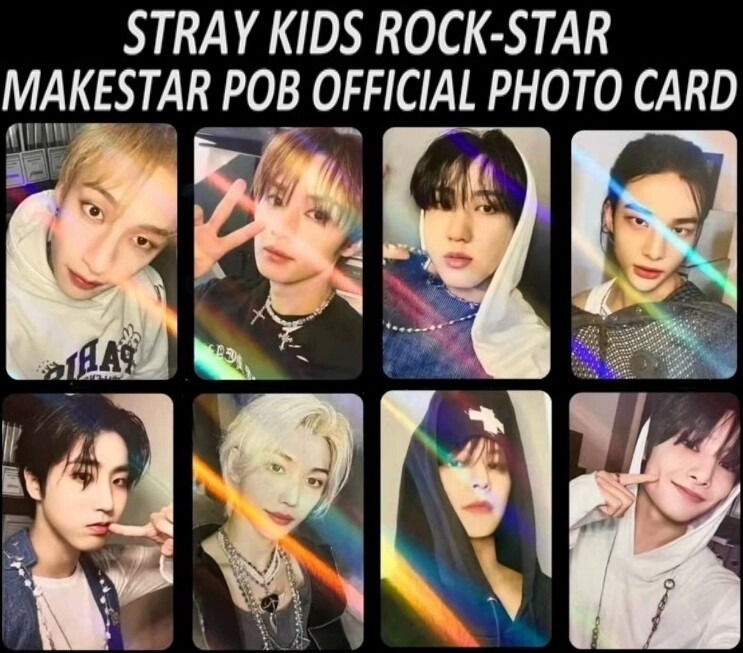 STRAY KIDS 樂-STAR ROCK-STAR MAKESTAR POB OFFICIAL PHOTO CARD | eBay