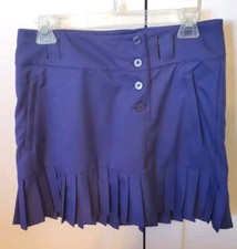 Nike Dri-Fit Golf Sports Skirt Pleated Purple Flare Walking Skirt S 4P Pockets