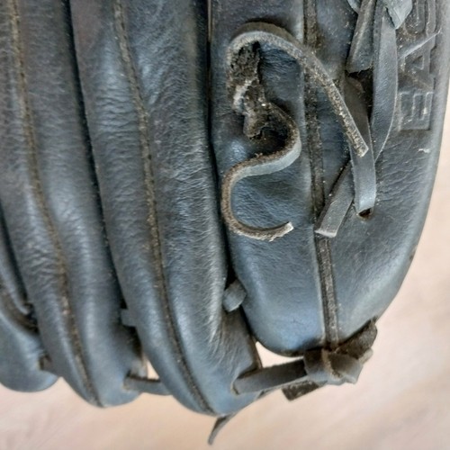 2 Easton McGraw Baseball Gloves Tan Black Mitt Left Hand Catchers Need Cleaning - Picture 21 of 24