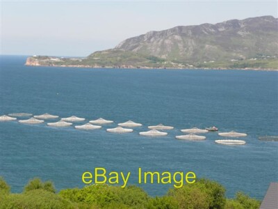 Photo 6x4 Fish farm, Lough Swilly Lehardan Zooming in for a closer look c2010