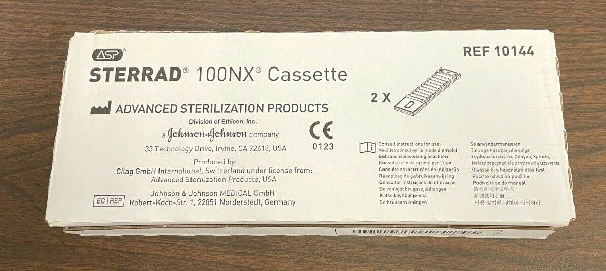Case of 2 ASP Sterrad 10144 Cassette 100NX Klasyczna wyprzedaż