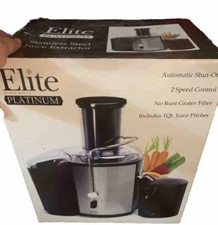 Elite PLATINUM By MAXI MATIC Stainless Steel Juice Extractor