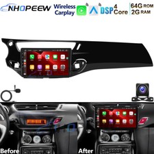 64GB Android 15 Apple Carplay Autoradio GPS NAVI BT Für Citroen C3 DS3 2010-2016