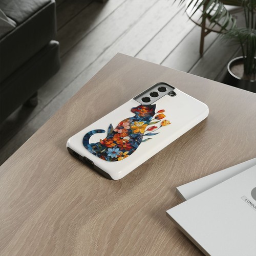 Cat Floral Stained Glass - Phone Ink Cover Case for iPhone, Galaxy, Pixel - 第 247/273 張圖片