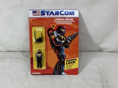 1986 Coleco Starcom General Torvek Figure Sealed MOC Carded Case Fresh FREESHIP