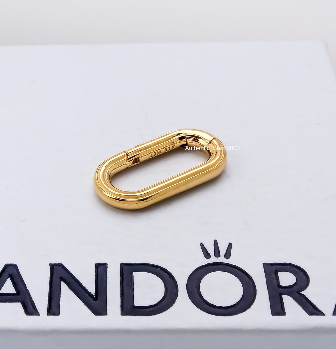 New 100% Authentic PANDORA ME Rectangular Openable Link Gold Charm