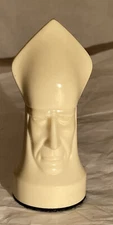 Vintage Ganine Gothic Sculptured #1475 White Bishop 1957 Replacement 1 Pc B2