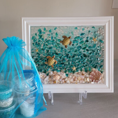 New Sea Glass Art Kit Sea Glass Art Kit Meeresschildkröte