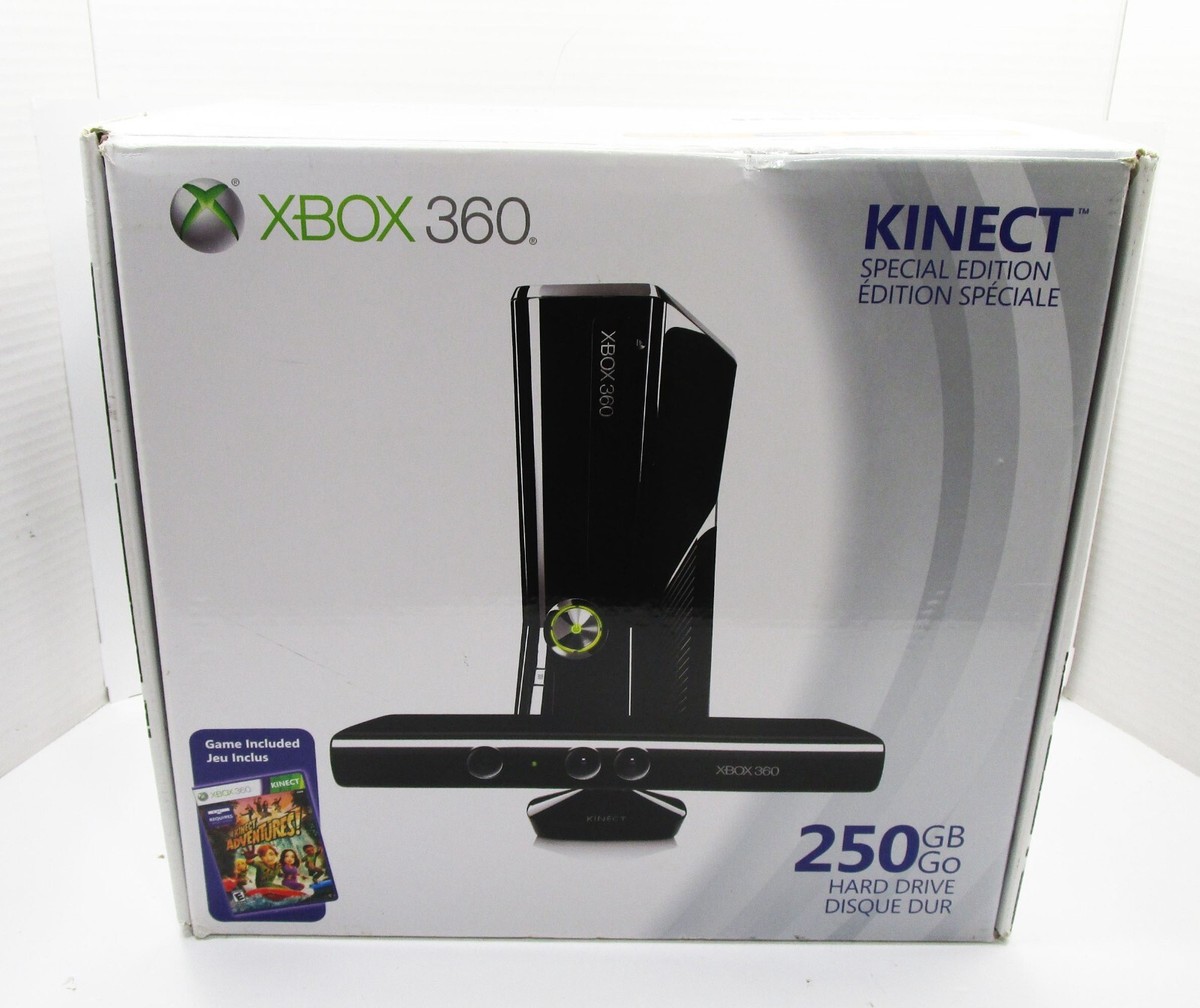 Nintendo Switch Microsoft Xbox360 250GB Kinect XBox 360 Slim 250GB Kinect Special Edition Console in Black