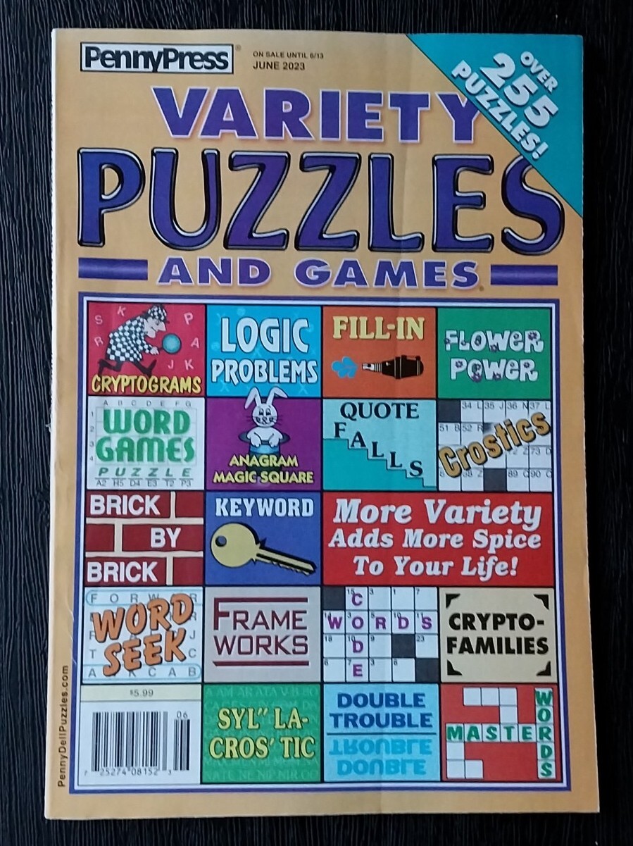 PENNY PRESS VARIETY PUZZLES AND GAMES MAGAZINE MINT OFF OF THE RACK
