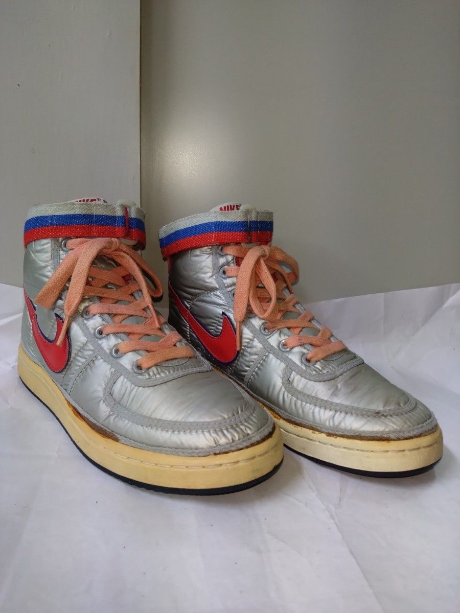 NIKE VANDAL SUPREME Silver x Red US7.5 Made in Korea 1984 Vintage