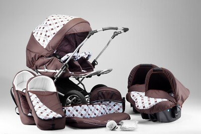 ZWILLINGSWAGEN - 65 FARBEN + 2x AUTOSITZE ISOFIX + ADAPTER - KINDERWAGEN  3 in 1