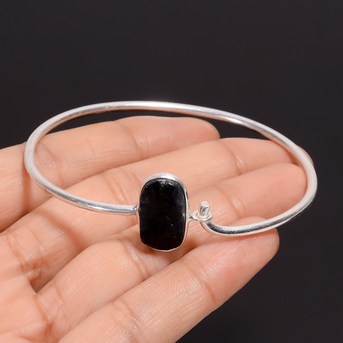 Blue Sapphire Gemstone Handmade Bracelet Trendy Fashion Jewelry Gift For Her - Picture 3 of 10