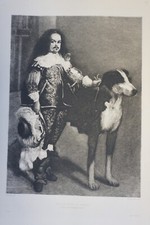 Diego VELASQUEZ (1599-1660) LARGE ENGRAVING 19TH CENTURY PORTRAIT DON ANTONIO EL INGLÉS