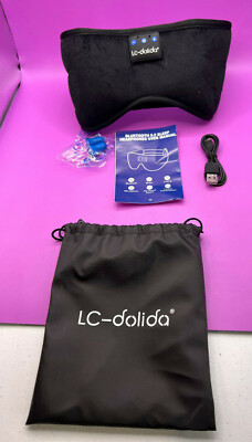 LC-dolida Sleep Headphones Bluetooth Headband 5.2, Wireless Sleeping 