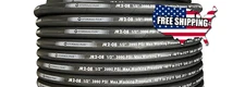 ** NEW 100ft R2-08 1/2"  SAE 100R2AT SN 2 WIRE HYDRAULIC HOSE FREE SHIPPING**