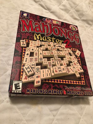 E Games MahJongg Master 2 Big Box Edition Family Friendly Factory Sealed Cd-ROM