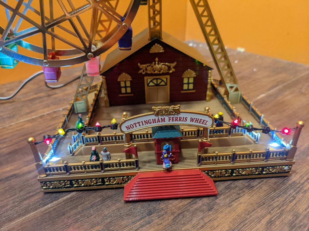 Mr Christmas Double Ferris Wheel Animated Carnival Ride Mr Christmas Double Ferris Wheel Animated Carnival Ride