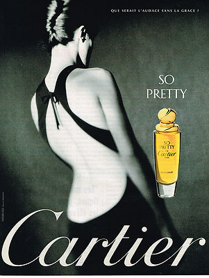 ADVERTISEMENT ADVERTISING 025 1998 CARTIER eau de parfum SO PRETTY