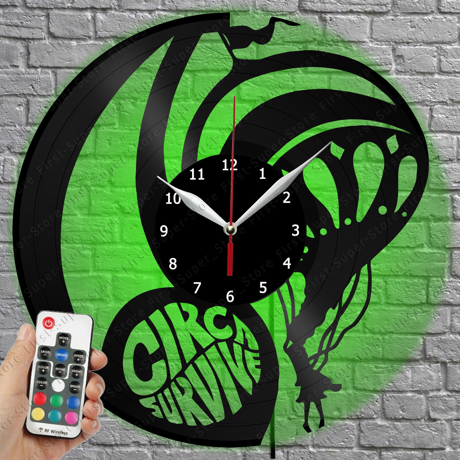 Circa Survive LED Vinyl Record Wall Clock with Light 1081