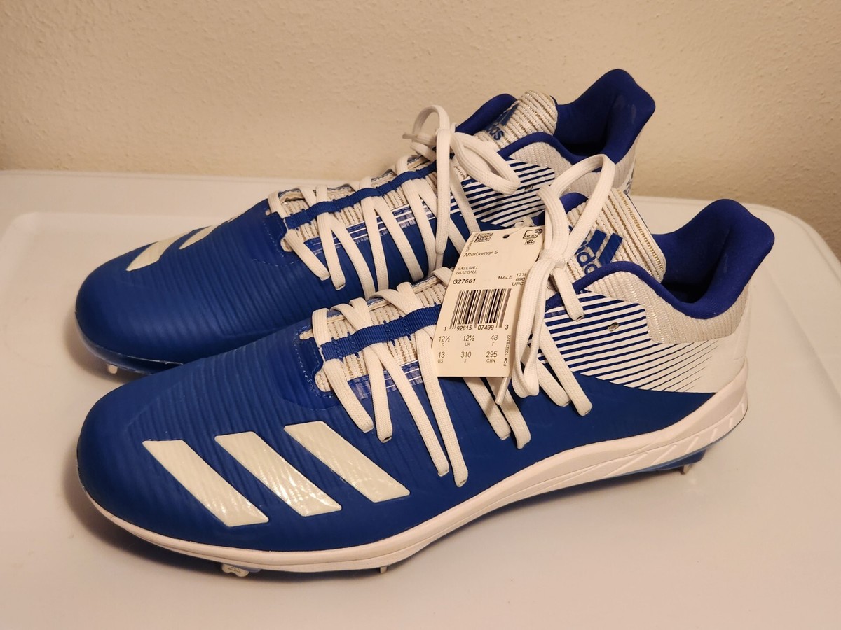 ADIDAS Afterburner 6 G27661 Metal Baseball Cleats Blue White  display picture 1