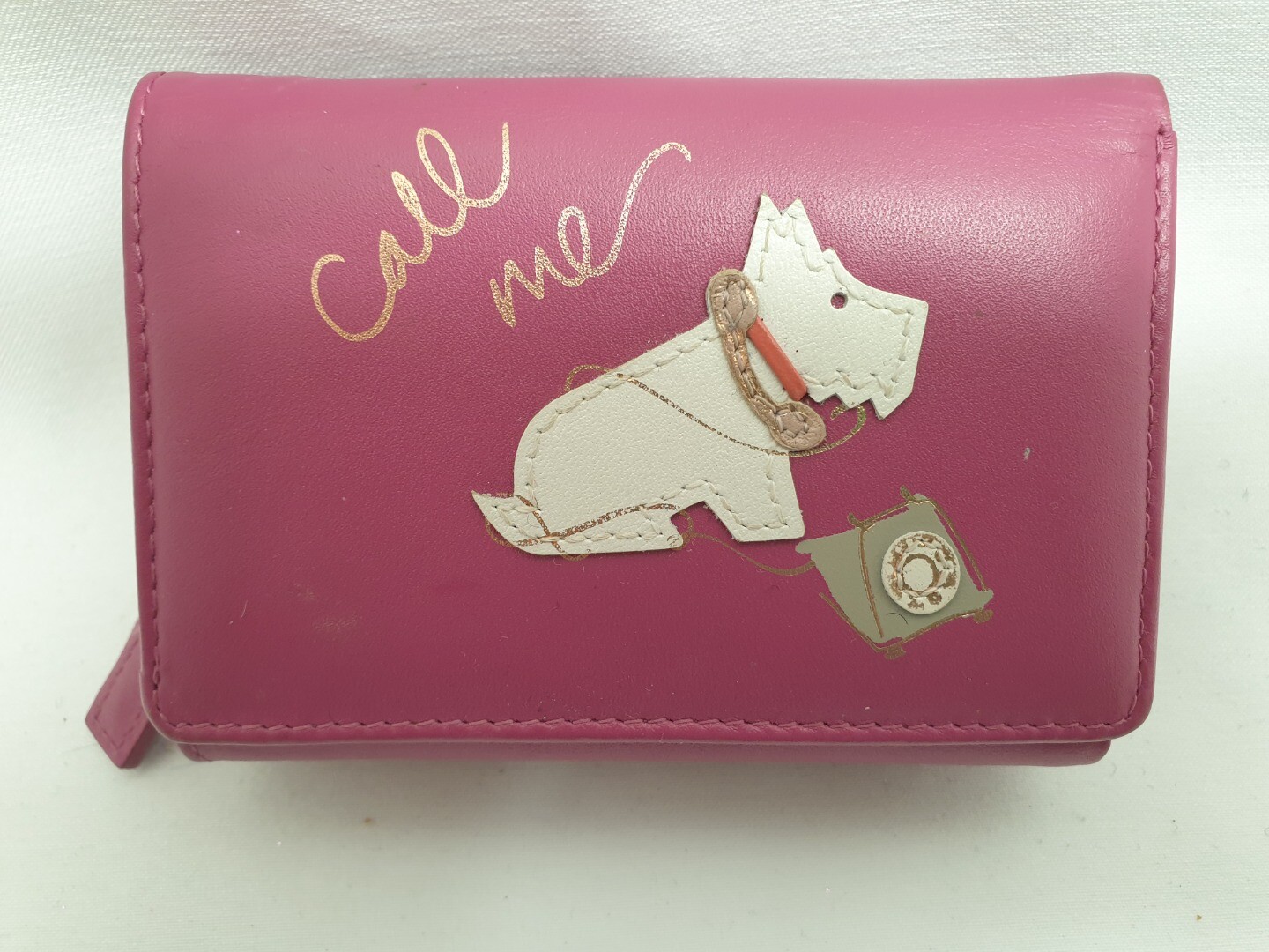 LADIES DARK PINK RADLEY LONDON SCOTTIE DOG PURSE CG B23 eBay