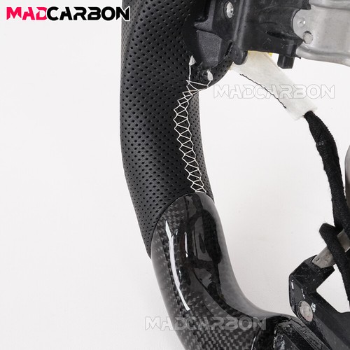 Volante LED de fibra de carbono real apto para Lexus LC500 LC500h 16-24 con calefacción - Imagen 11 de 17