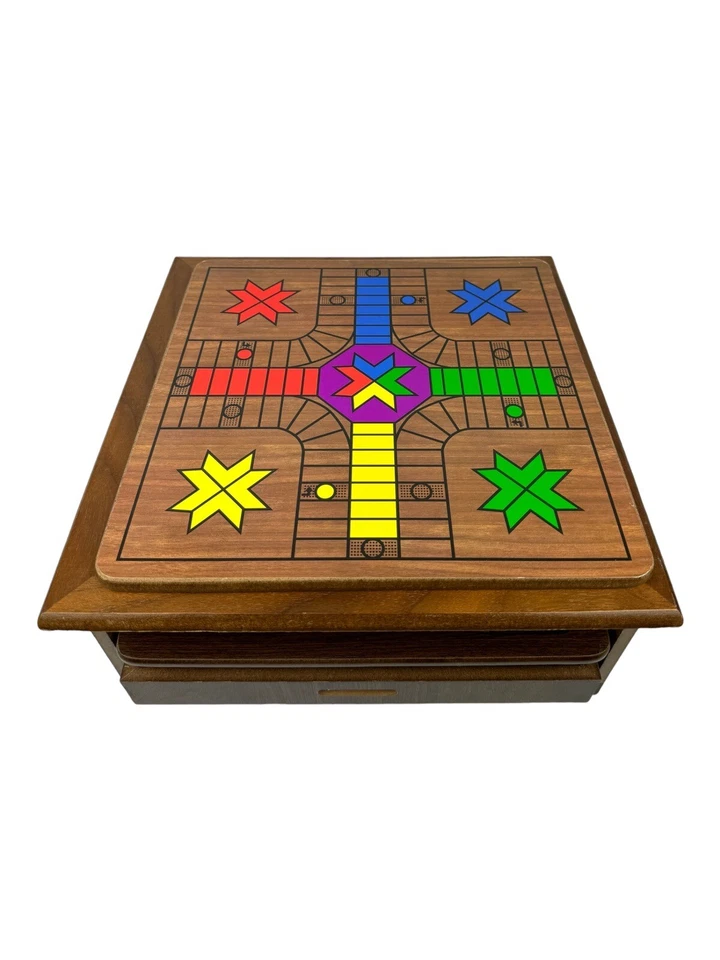 Cardinal Games - Real Wood Multiple Games Retro 1980’s Classic Game Boards - Image 3 of 4