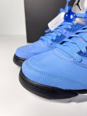 Nike エアジョーダン5 ライトブルー DV1310-401 🔥 Size 10 - Nike Air Jordan 5 Retro UNC University Blue [DV1310