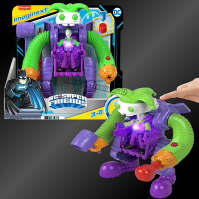 Imaginext DC Super Friends Joker Battling Robot Action Figure Mech Suit Lightup