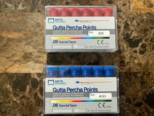 Meta - Biomed Length Marked Gutta Percha .06 Taper 60/Pk All Sizes Vial Package
